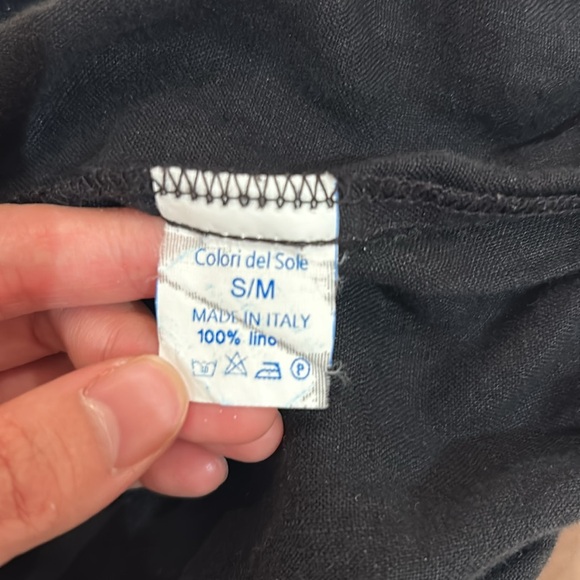 Black linen pants from Italy - Picture 3 of 3